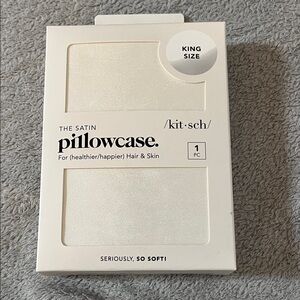 Kitsch Satin Pillowcase - Elegant Cream